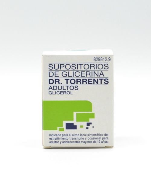 Supositorios glicerina dr torrents adultos (3.27 g) - Laxantes. Libera el intestino en caso de estreñimiento en la parte final del colon.